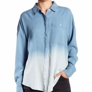 Splendid By Anthropologie Ombré Button Down Shirt